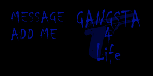 Gangsta 4 Life Blue