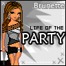 Brunette Life Of The Party