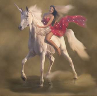 Unicorn and Sexy Lady