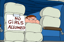 No girls allowed Peter