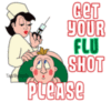 NURSE GIVES MAN FLU SHOT REMIN..