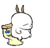 toilet bunny