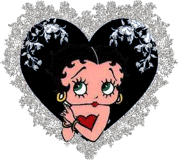 Betty Boop inside of heart