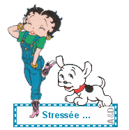 Betty Boop is stress out!