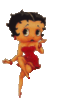Betty Boop blowing kisses