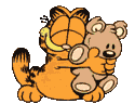 Garfield Hugging Teddy Animate..