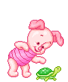 Piglet and turtle