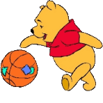 Pooh With Basketball