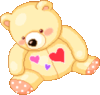 Teddy Bear With Hearts