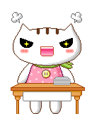 angry cat teacher