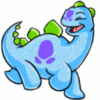a blue dinasaur