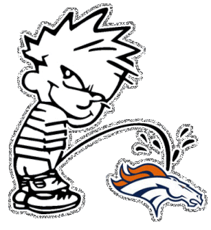 Calvin Peeing On Denver Broncos