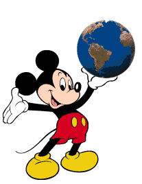 mickey holding world