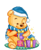 prestent christmas pooh bear