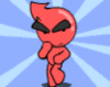 red guy ready to fight