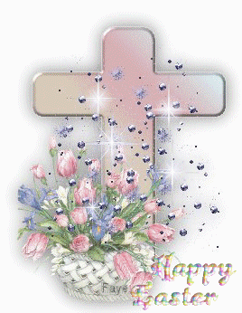 Cross with Flower Basket