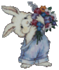 Bunny w-flowers