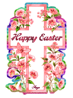 Floral Cross Red