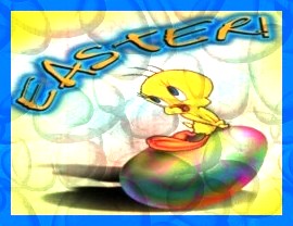 tweety with a easter egg