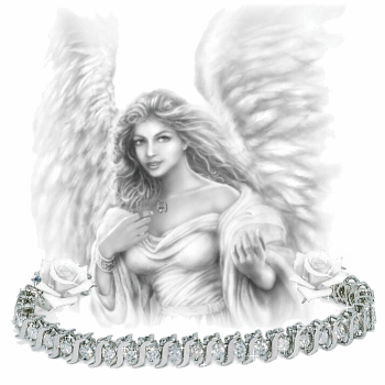 Angel in diamond bracelet