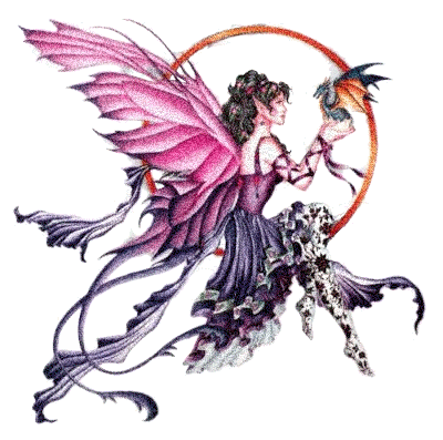 Fairy holding Dragon