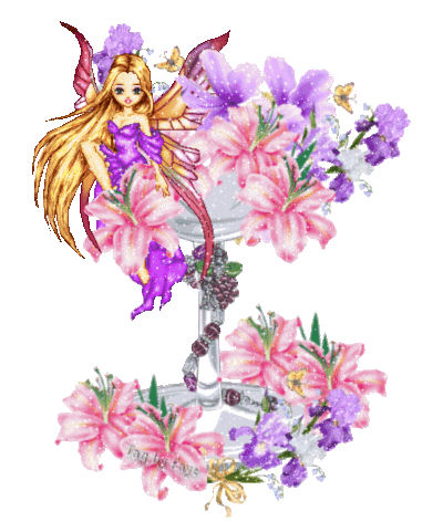 Floral Fairy On Glass