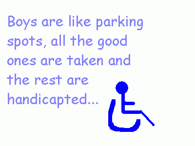 Boys are like parking spots
