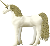 a white unicorn