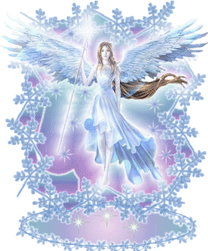 angel sparkled blue