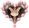 angel in rose heart
