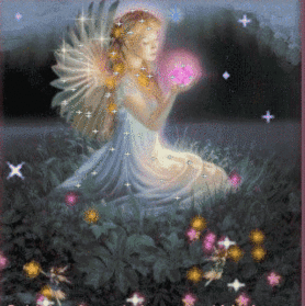 angel with faeries
