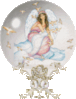 angel with doves globe