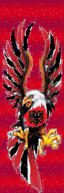eagle with albanian flag