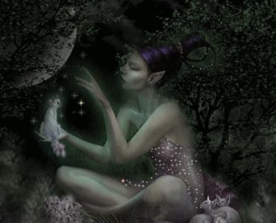 fairy and kittens