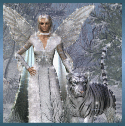 fairy with tiger