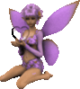 purple fairy with heart