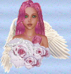 sparkled pink angel