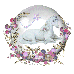 sparkled unicorn globe