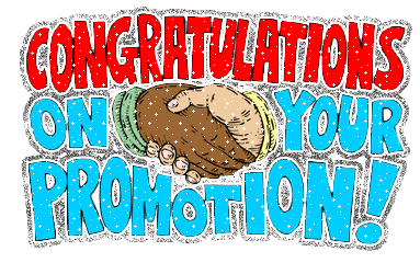 Congratulations on your promotion!