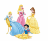 4 Princesses with Glitter