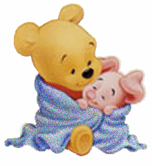Baby Pooh - Blue Blanket