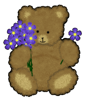 Cute Bear w-flowers