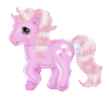 Glittered Pink Pony