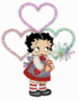 Little Betty Boop with hearts