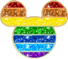 Rainbow Mickey Head