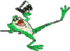 Singing dancing frog