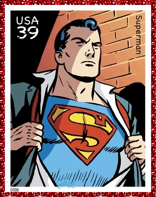 Superman Stamp (glitter boarde..