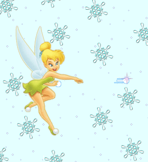 Tink Throwing Snowball