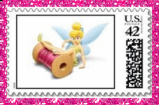 Tinkerbell Stamp (glitter boar..