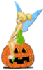 Tink Sitting On A Pumpkin